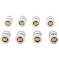 Roulettes De Douche Roue Pour Porte De Douche Roulettes Coulissantes Rouleaux De Porte De Douche Laiton Cabine De Douche Porte A Roulette Roue De Porte Poulies Accessoire Matériel Outil 4PCS -Portes Et Fenêtres Magasin 100266686 3