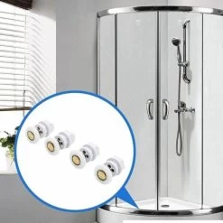 Roulettes De Douche Roue Pour Porte De Douche Roulettes Coulissantes Rouleaux De Porte De Douche Laiton Cabine De Douche Porte A Roulette Roue De Porte Poulies Accessoire Matériel Outil 4PCS -Portes Et Fenêtres Magasin 100266686 4
