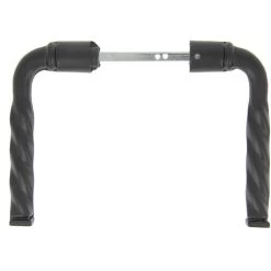 Ensemble Poignées Torsade En Acier Et Aluminium Noir