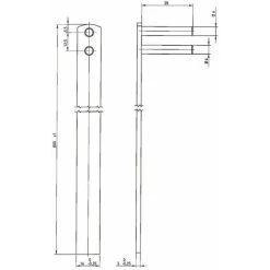 Tringle - Décor : Nickelé - Longueur : 800 Mm - OJMAR -Portes Et Fenêtres Magasin 14119819 3