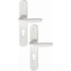 Ensemble Sur Plaque New-York 1810/300M HOPPE Blanc Pur Clé I PZ-70 - 3281178