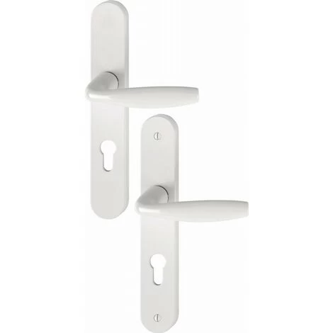 Ensemble Sur Plaque New-York 1810/300M HOPPE Blanc Pur Clé I PZ-70 - 3281178 1 Ensemble Sur Plaque New-York 1810/300M HOPPE Blanc Pur Clé I PZ-70 - 3281178