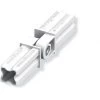 Connecteur Articulé Blanc 23.5mm 2 Embouts Pour Tube Alu Et Pvc