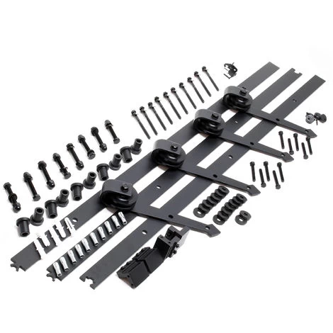 Système Pour Porte Coulissante Système Galandage Pour 2 Portes Rail De 366 Cm Jusqu’à 150 Kg 3 Système Pour Porte Coulissante Système Galandage Pour 2 Portes Rail De 366 Cm Jusqu’à 150 Kg – Image 3