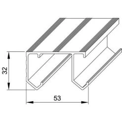 Rail En Aluminium De 1,94 M Pour SLID'UP 110 7 Rail En Aluminium De 1,94 M Pour SLID'UP 110 -Portes Et Fenêtres Magasin 18215443 4