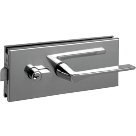 Serrure Porte En Verre METALUX à Béquille Carrée Et Plaque Rectangulaire 77x185 Mm - NM90451000 1 Serrure Porte En Verre METALUX à Béquille Carrée Et Plaque Rectangulaire 77x185 Mm - NM90451000