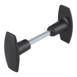 THIRARD - Paire De Boutons Pour Porte, Carré 6x110mm, 1 Portée, Noir