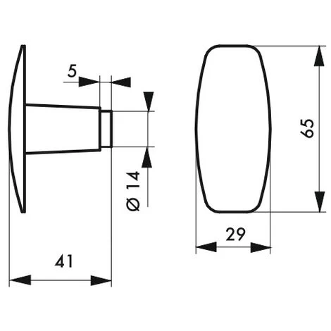 THIRARD - Paire De Boutons Pour Porte, Carré 6x110mm, 1 Portée, Noir 2 THIRARD - Paire De Boutons Pour Porte, Carré 6x110mm, 1 Portée, Noir – Image 2