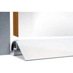 Seuil De Porte Aluminium ''à La Suisse'' En 50 X 15 Mm Avec Joint D'étanchéité Longueur 1000 Mm Anodisé Argent -Portes Et Fenêtres Magasin 18996300 4