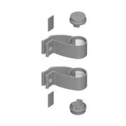 Kit Supports Enveloppants + Bouchons 7319 Finition Noir