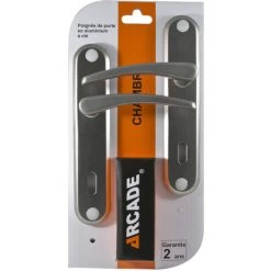 ARCADE 2 Poignées De Porte En Aluminium à Clé Pour Intérieure - Garantie 2 Ans