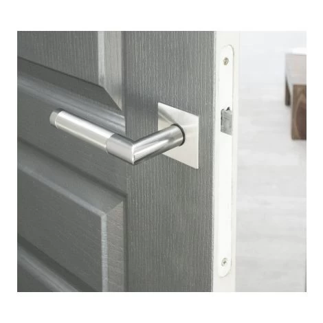 Rosaces Carré De Poignée De Porte Intérieure VELOX FIX Bec De Cane En Inox, PLANO 4 Rosaces Carré De Poignée De Porte Intérieure VELOX FIX Bec De Cane En Inox, PLANO – Image 4