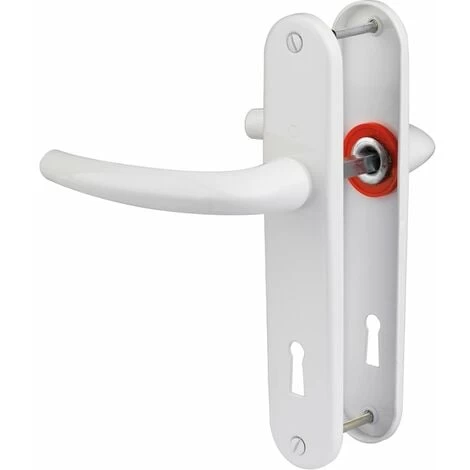 Poignée De Porte Sur Plaque Blanc Pur - Clé L - San Diego - Hoppe Et Cie 1 Poignée De Porte Sur Plaque Blanc Pur - Clé L - San Diego - Hoppe Et Cie