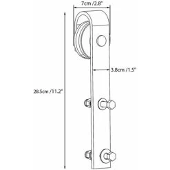 Yaheetech 8ft/244 Cm Kit De Rail De Porte Coulissante Système De Porte Suspendue Pour Garage Cuisine Chambre 8 Yaheetech 8ft/244 Cm Kit De Rail De Porte Coulissante Système De Porte Suspendue Pour Garage Cuisine Chambre -Portes Et Fenêtres Magasin 24026245 4