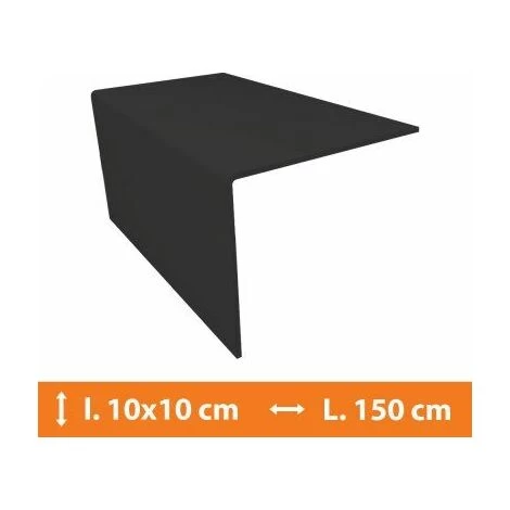Cornière PVC Gris - 10 X 10 Cm - L.150cm 1 Cornière PVC Gris - 10 X 10 Cm - L.150cm