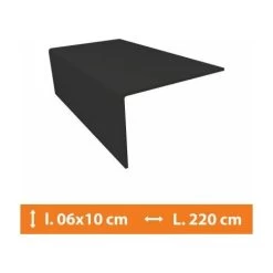 Cornière PVC Gris - 6 X 10 Cm - L.220cm