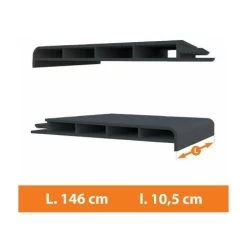 Appui Fenêtre PVC Gris - L.146 X L.10,5cm