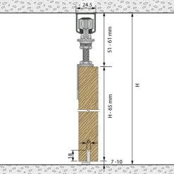 Système Coulissant SLID'UP 1200 Pour 1 Porte Extérieure - Rail 1,55 M Acier Galvanisé - 40 Kg -Portes Et Fenêtres Magasin 2867410 5