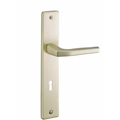 THIRARD - Ensemble De Poignées Pour Porte Intérieure Picardie Trou De Clé, Carré 7mm, Entr'axes 195mm, Couleur F2