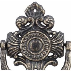Relaxdays Antique Heurtoir De Porte, EN FONTE, à Motif, Pour Porte Avant, H X L X P: 18x 10x 4cm, Bronze -Portes Et Fenêtres Magasin 29847483 4