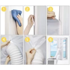 Calfeutrage Fen¨ºtres Pour Climatiseur Mobile, 110¡Á45 Cm -Portes Et Fenêtres Magasin 31590420 5