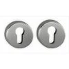 Paire De Rosaces "KLOSE Besser" Rondes Diam:53 Mm - "Elsa" - Trou Cylindre - Inox 304.