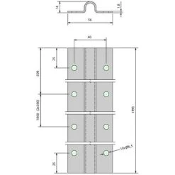 Kit Coulissant Avec Rail Au Sol Pour Portail De 3 M - 400 Kg 9 Kit Coulissant Avec Rail Au Sol Pour Portail De 3 M - 400 Kg -Portes Et Fenêtres Magasin 3331226 5