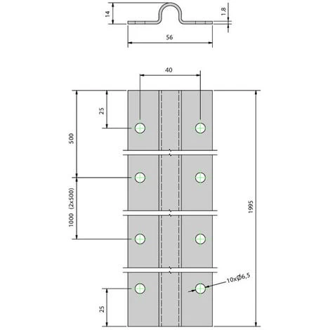 Kit Coulissant Avec Rail Au Sol Pour Portail De 3 M - 400 Kg 5 Kit Coulissant Avec Rail Au Sol Pour Portail De 3 M - 400 Kg – Image 5