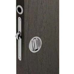 Kit Serrure à Condamnation, Poignée Ronde, Acier Finition Satiné -Portes Et Fenêtres Magasin 3621383 3