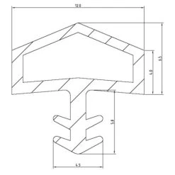 Joint Pour Portes Intérieures KISO - Rainure 4mm - 75M - M 0680 Noir -Portes Et Fenêtres Magasin 3682336 3