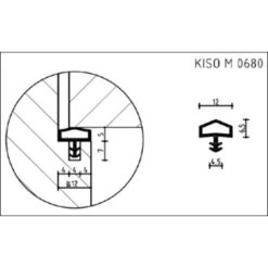 Joint Pour Portes Intérieures KISO - Rainure 4mm - 75M - M 0680 Noir -Portes Et Fenêtres Magasin 3682336 4