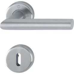 Garniture De Porte HOPPE Utrech - Inox - Clé L - 3940680