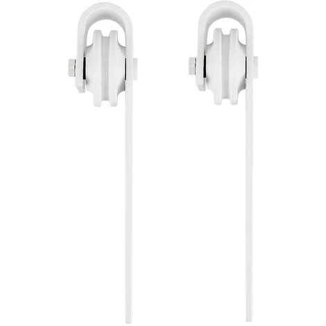 YONGQING®blanc-Rail Suspendu De Porte Coulissante -200cm- Système De Voie Industriel Roue De Poulie 2 YONGQING®blanc-Rail Suspendu De Porte Coulissante -200cm- Système De Voie Industriel Roue De Poulie – Image 2