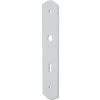 Plaque Porcelaine Blanc BRIONNE - Clé L - 250x50 - 000.4002.01PN
