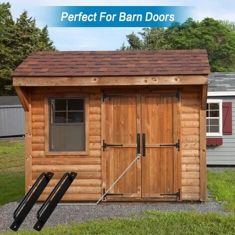 Poignée De Porte 2Pcs Poignée De Porte Noire En Alliage D'aluminium Poignée De Porte Coulissante Lourde Pour Porte Intérieur Extérieur Porte De Grange Armoire Placard Chambre Avec 4 Vis, Noir, 244MM 5 Poignée De Porte 2Pcs Poignée De Porte Noire En Alliage D'aluminium Poignée De Porte Coulissante Lourde Pour Porte Intérieur Extérieur Porte De Grange Armoire Placard Chambre Avec 4 Vis, Noir, 244MM – Image 5