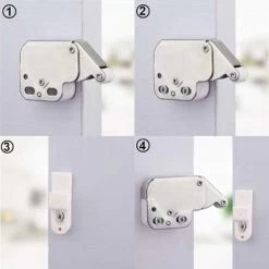 Mini-latch Loqueteaux à Ressort Fontainebleau Serrure De Ressort Loquet Meubles à Serrure à Pression Pour Porte 10 Pièces -Portes Et Fenêtres Magasin 42714052 4