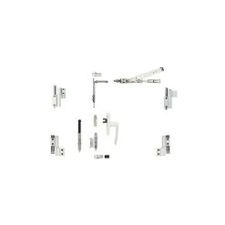 Kit Oscillo-battant Galicube 2 V FAPIM à Crémone Gea - Compas Moyen 562 à 1200 Mm - Argenté - 1331GFG6