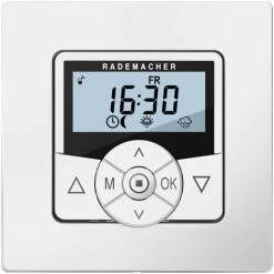 Programmateur Pour Volets Roulants Smart Home RADEMACHER Troll Comfort DuoFern 5665-UW P. La Comm. Autom. De Mot. De Volets Roulants, Av écran, Progr. Journalier/hebdom./Astro, Comp. Avec HomePilot Sm