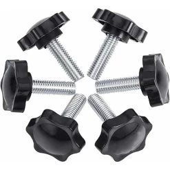 6-Pack M8x25mm Vis De Pouce, étoile En Plastique Moletées Bouton De Serrage à Vis Thumbscrew