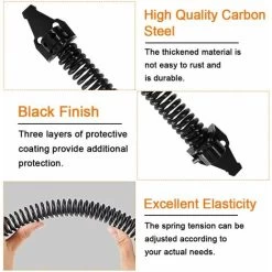 Ferme-porte à Ressort De 14 Pouces Ferme-porte Réglable Ferme-porte à Ressort En Acier Au Carbone Extérieur Vis Ferme -Portes Et Fenêtres Magasin 58348898 4