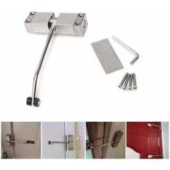 Lilaris Ferme-Ressort De Porte Automatique Réglable Acier Inoxydable Pour Chambre Hôtel Bureau Et Résidence，Une Pièce -Portes Et Fenêtres Magasin 59895167 3