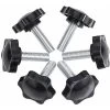 6-Pack M8x25mm Vis De Pouce, étoile En Plastique Moletées Bouton De Serrage à Vis Thumbscrew -Arcenciél