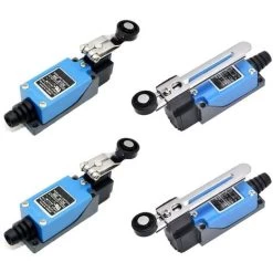 Interrupteur Course Réglable, 4 Pièces Interrupteurs Course Momentanés, Interrupteurs Fin Course Momentanés, Interrupteur Fin Course Métal, Limiter L'actionneur Momentané, Étanche, Anti-Électricité