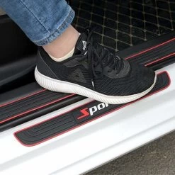 Couvre-seuils De Porte 4 Pièces, Bandes De Protection De Seuil De Porte En Caoutchouc Souple De Haute Qualité, Accessoires De Voiture, Bandes De Protection De Seuil De Porte Anti-rayures, Accessoires -Portes Et Fenêtres Magasin 65629032 5