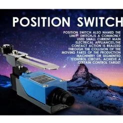 DENUOTOP Interrupteur Levier De Rouleau Réglable Réglable Bras De Levier Fin De Course Réglable Momentané Interrupteurs De Fin De Course Parfait Pour Dans Les Industries Mécaniques Et Autres (2 Pièces -Portes Et Fenêtres Magasin 65887758 5