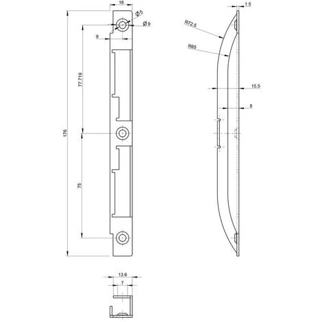 Gâche Série E-11955 BQ017746/AF381740/FEC6749 1 Gâche Série E-11955 BQ017746/AF381740/FEC6749