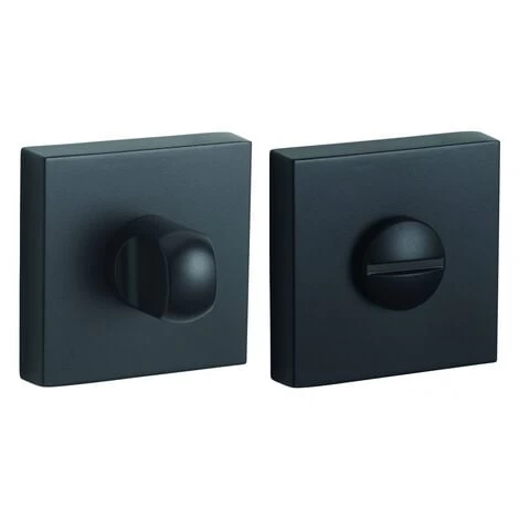 THIRARD - Paire De Rosaces Carrées Monza/Modena/Ginevra, 50x50mm, à Condamnation, Noir Mat 1 THIRARD - Paire De Rosaces Carrées Monza/Modena/Ginevra, 50x50mm, à Condamnation, Noir Mat