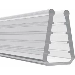 Joint D'étanchéité Vitre Verre En Silicone Translucide 2 Mètres Profil Porte Douche Coulisse Meuble Tablette Vitrine, Hauteur 8mm épaisseur De Verre 4,5mm