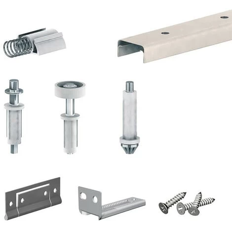 Système Coulissant Pliant SLID'UP 200 Pour Porte De Placard 2 Panneaux - Rail 756 Mm - 14 Kg 1 Système Coulissant Pliant SLID'UP 200 Pour Porte De Placard 2 Panneaux - Rail 756 Mm - 14 Kg