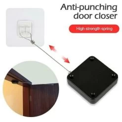 GP Fermeture De La Porte Coulissante - Fermeture Automatique De La Porte Domestique Ressort De Fermeture De La Porte Utilitaire - Pièce De Fermeture De La Porte - (tension 500g) Blanc -Portes Et Fenêtres Magasin 72198500 3